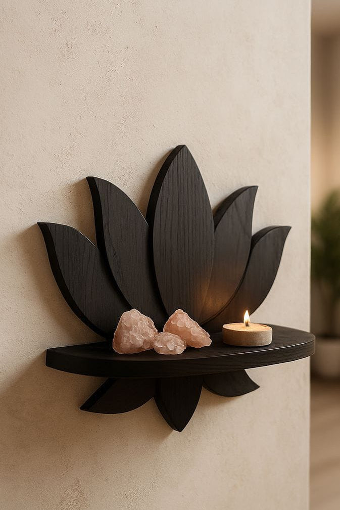 Lotus Shaped Wall Shelf