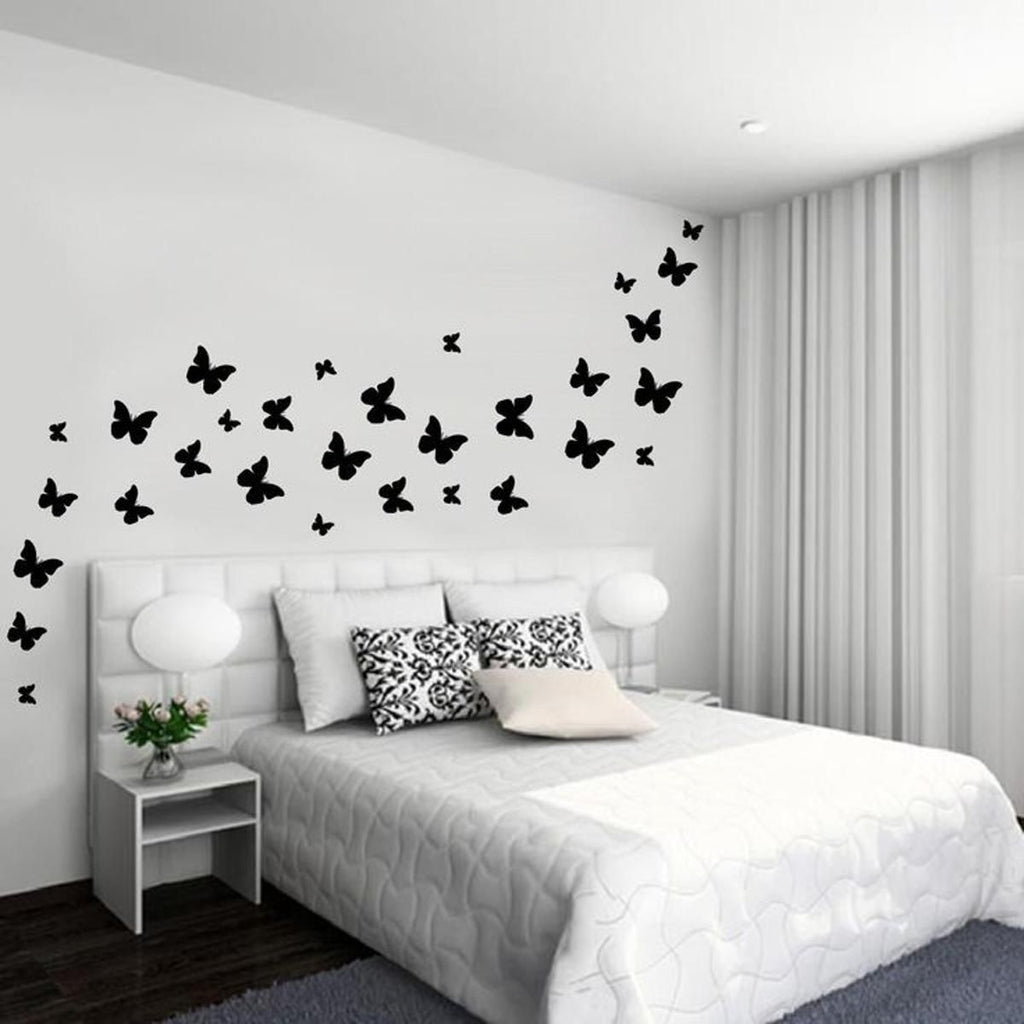 Wooden Butterflies Wall Decals