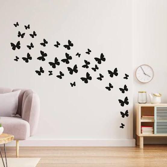 Wooden Butterflies Wall Decals