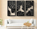 3D Wooden Leaves Wall Art